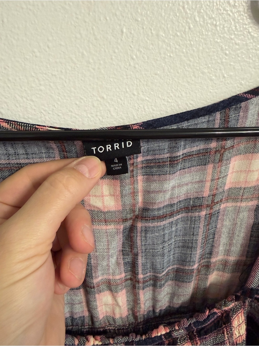 Torrid Plaid Blouse - Picture 6 of 9